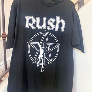RUSH Black Graphic T-Shirt Size XL